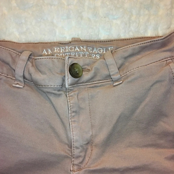 American Eagle Outfitters MIDI Twill Shorts Dusty Rose Women’s Size 4 - Picture 4 of 7